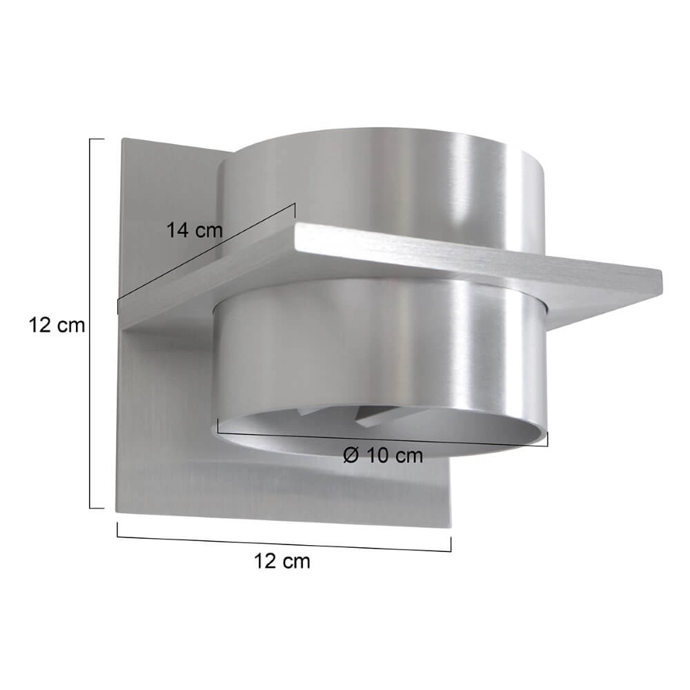 Up en down wandspot Muro RVS Steinhauer 8712746152647