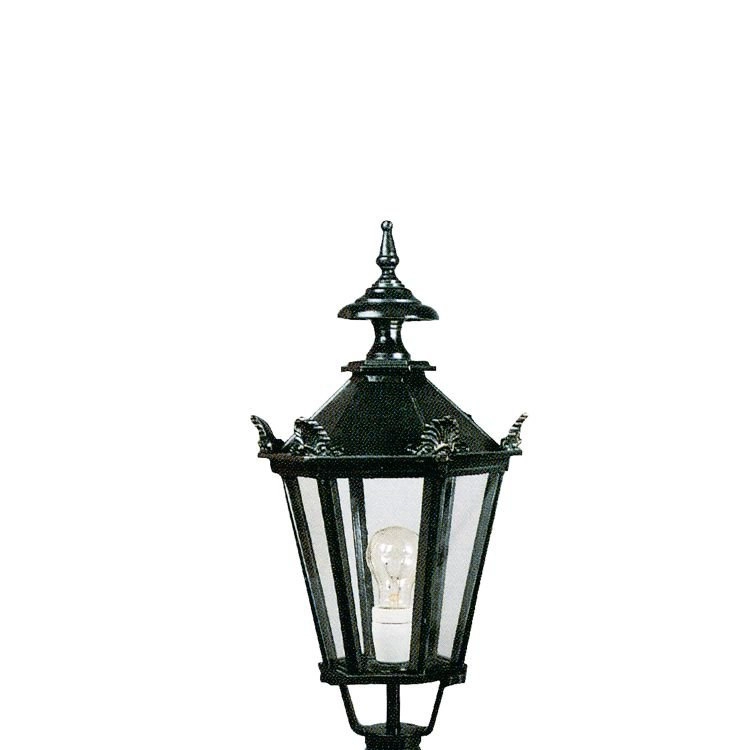 Nostalgic lantern lamp Bergum K7C met kronen - zwart
