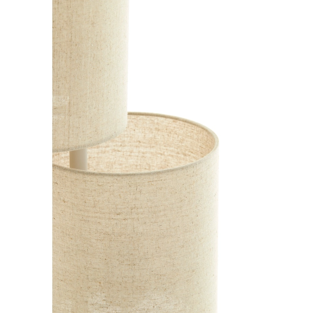 Vloerlamp Benigno met 5 zand kappen Light & Living 8717807761325