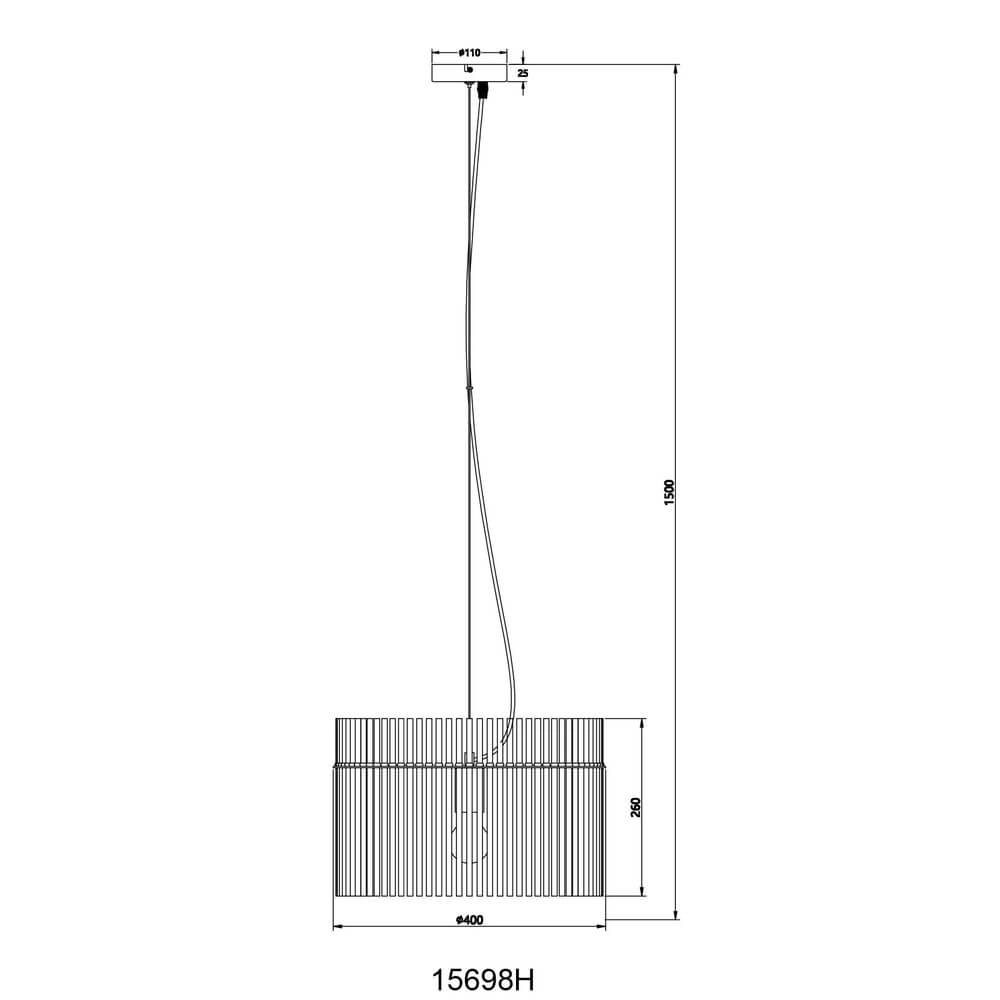 Zwarte hanglamp Gorley met smoke glas Ø 40cm Globo 9007371445189