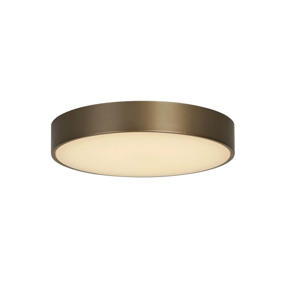 Plafondlamp Palma brons met wit venster
