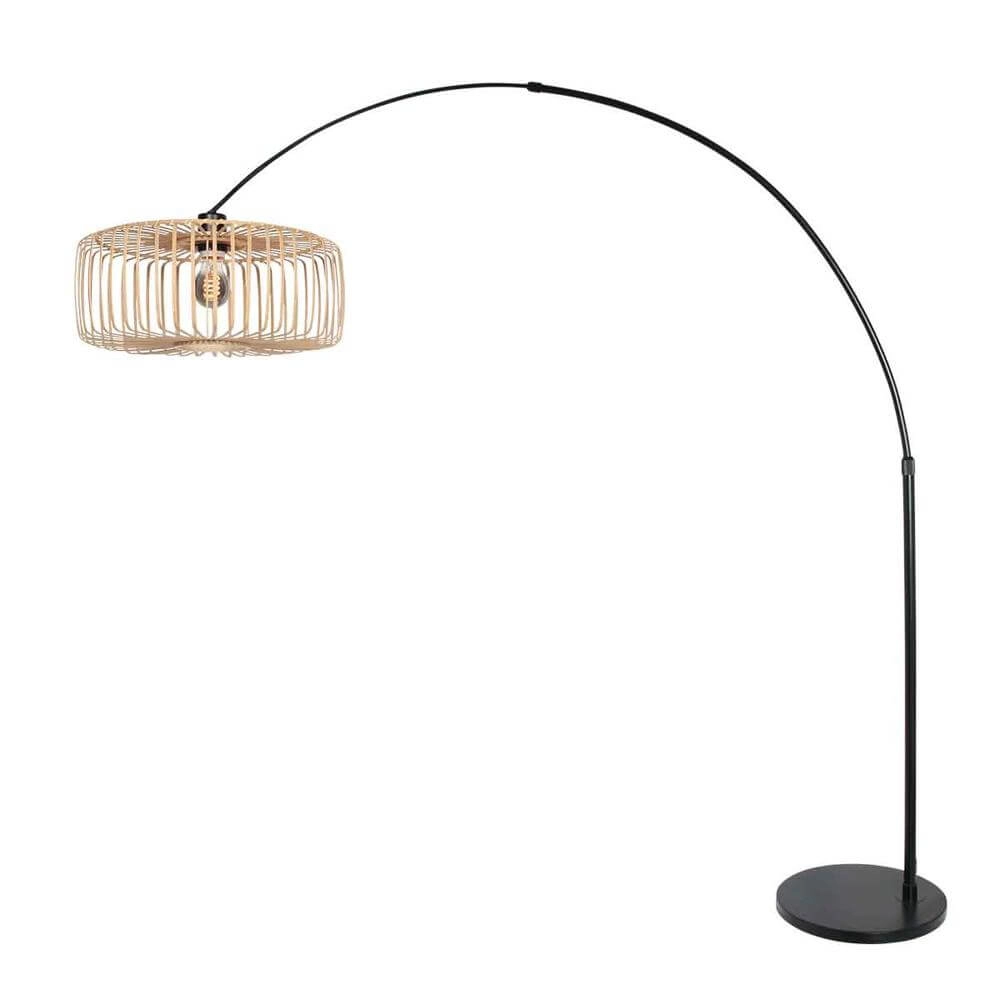 Zwarte booglamp Sparkled Light bamboe Steinhauer 8712746176810