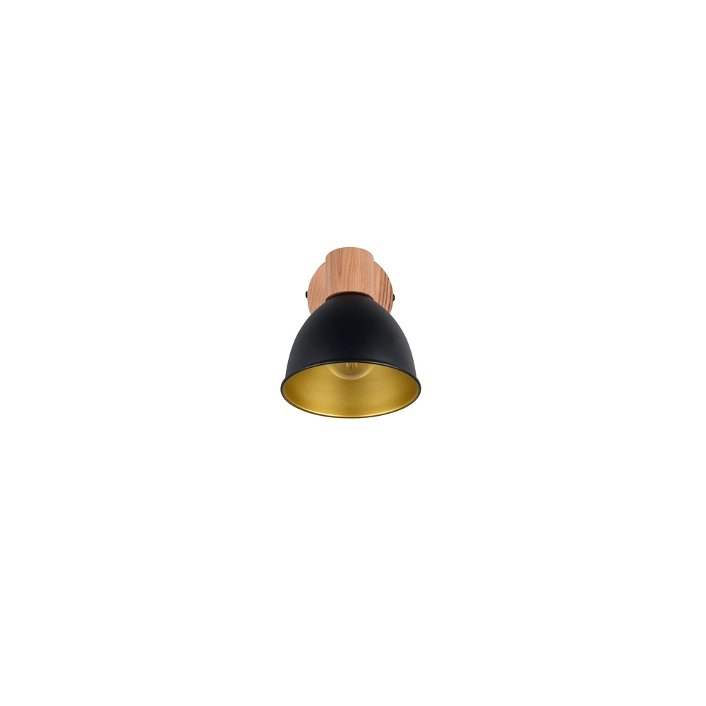 Plafondlamp Delume enkel zwart Trio 4017807672237