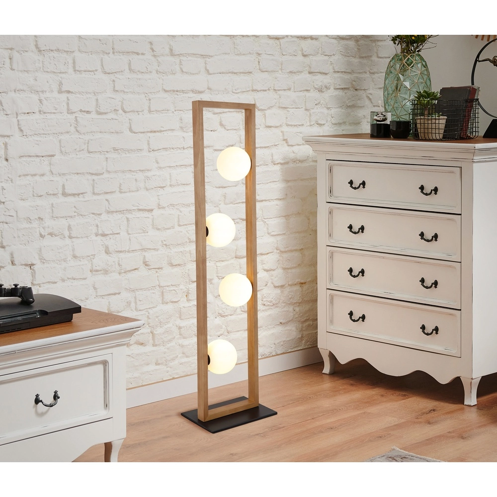 Design vloerlamp Nanda hout Globo 9007371507948