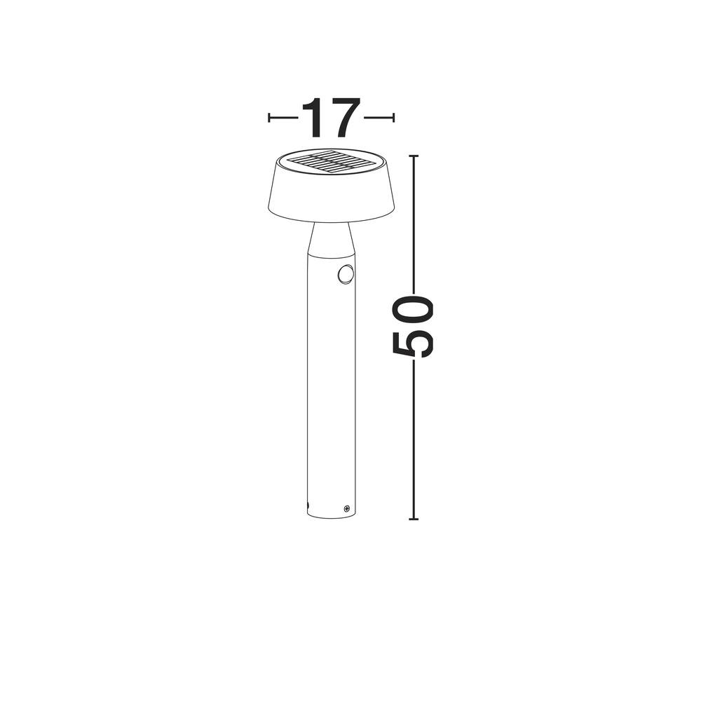 Solar tuinlamp Chiaro 50cm Lyora 5212017479143