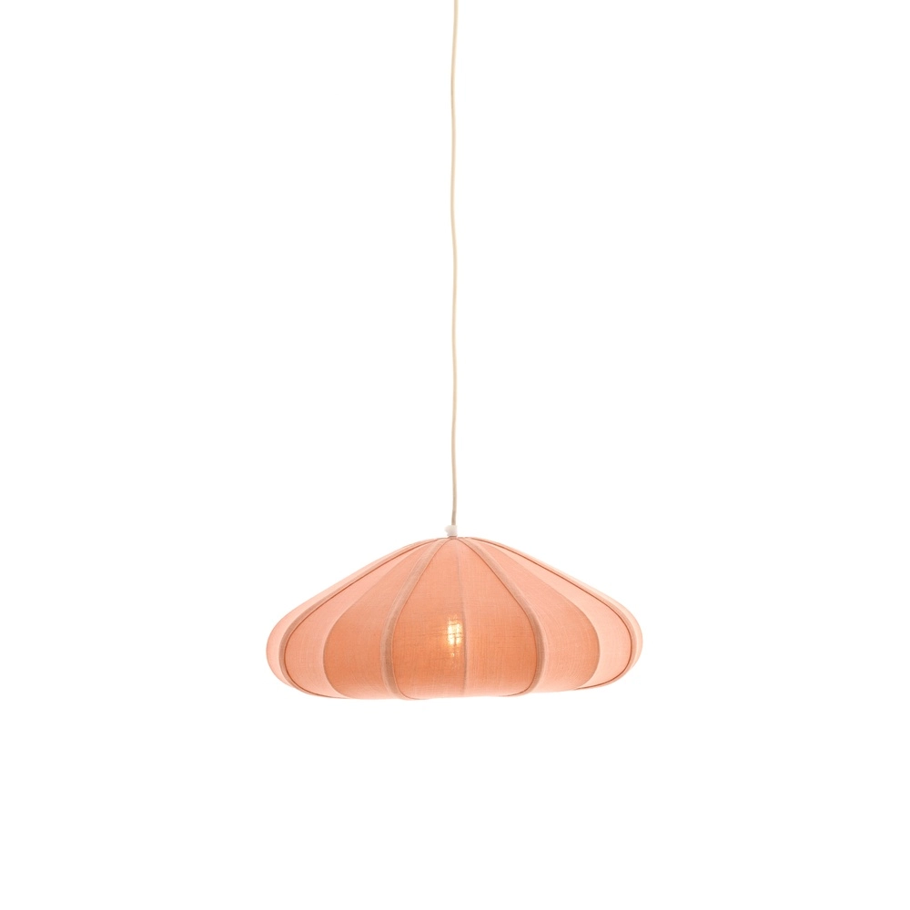 Stoffen hanglamp Cesano Ø 50cm - licht roze Light & Living 8717807779283