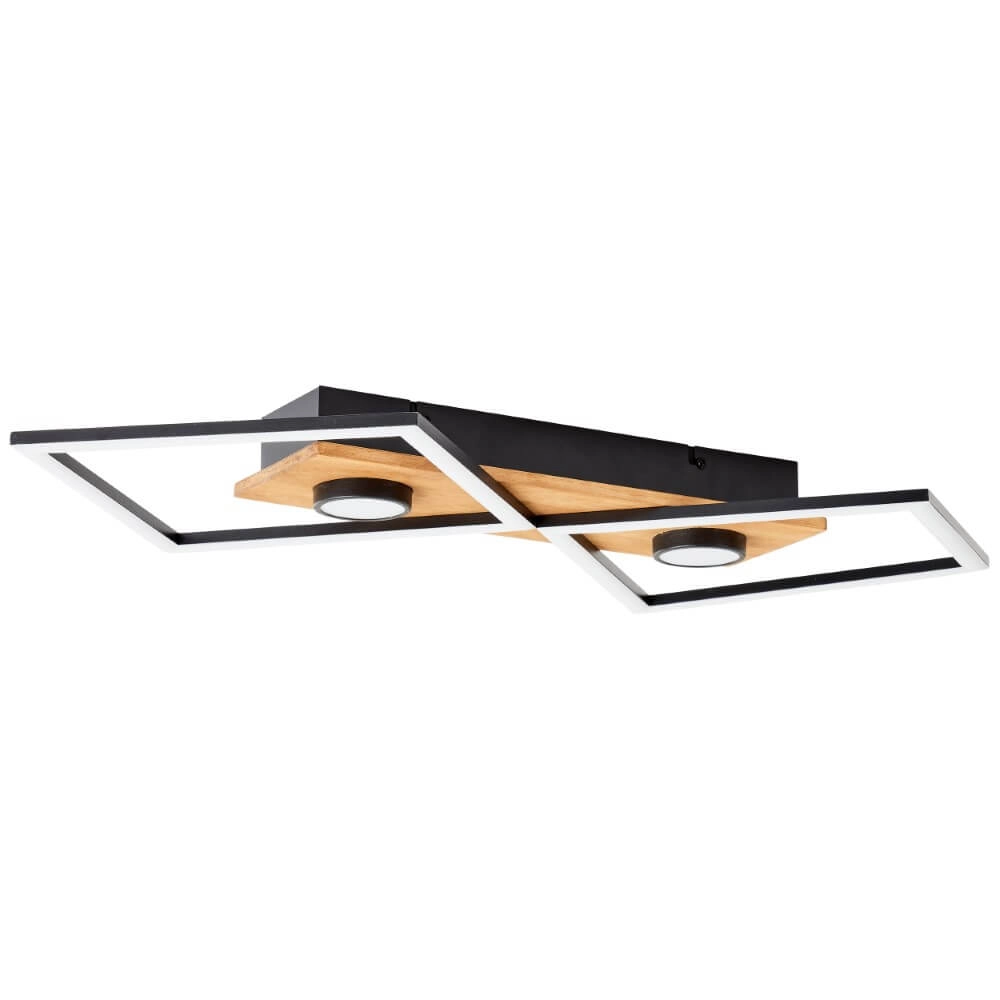 Houten led plafondlamp Woodbridge M Brilliant 4004353409707
