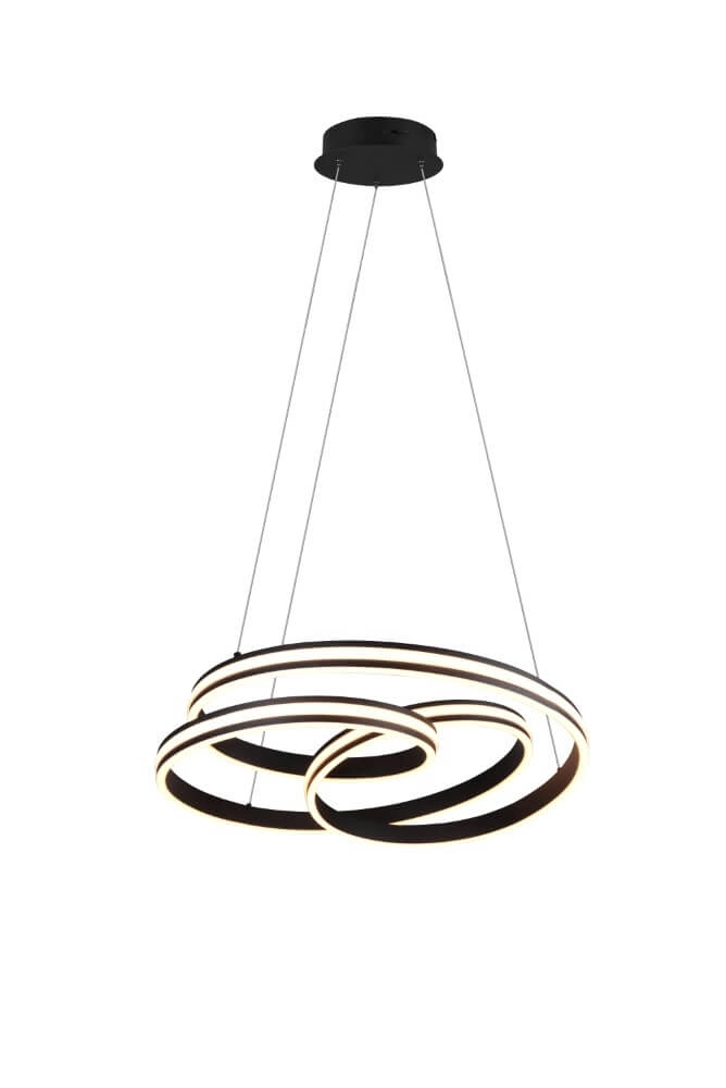 Hanglamp Nuria 60cm zwart Trio 4017807505214