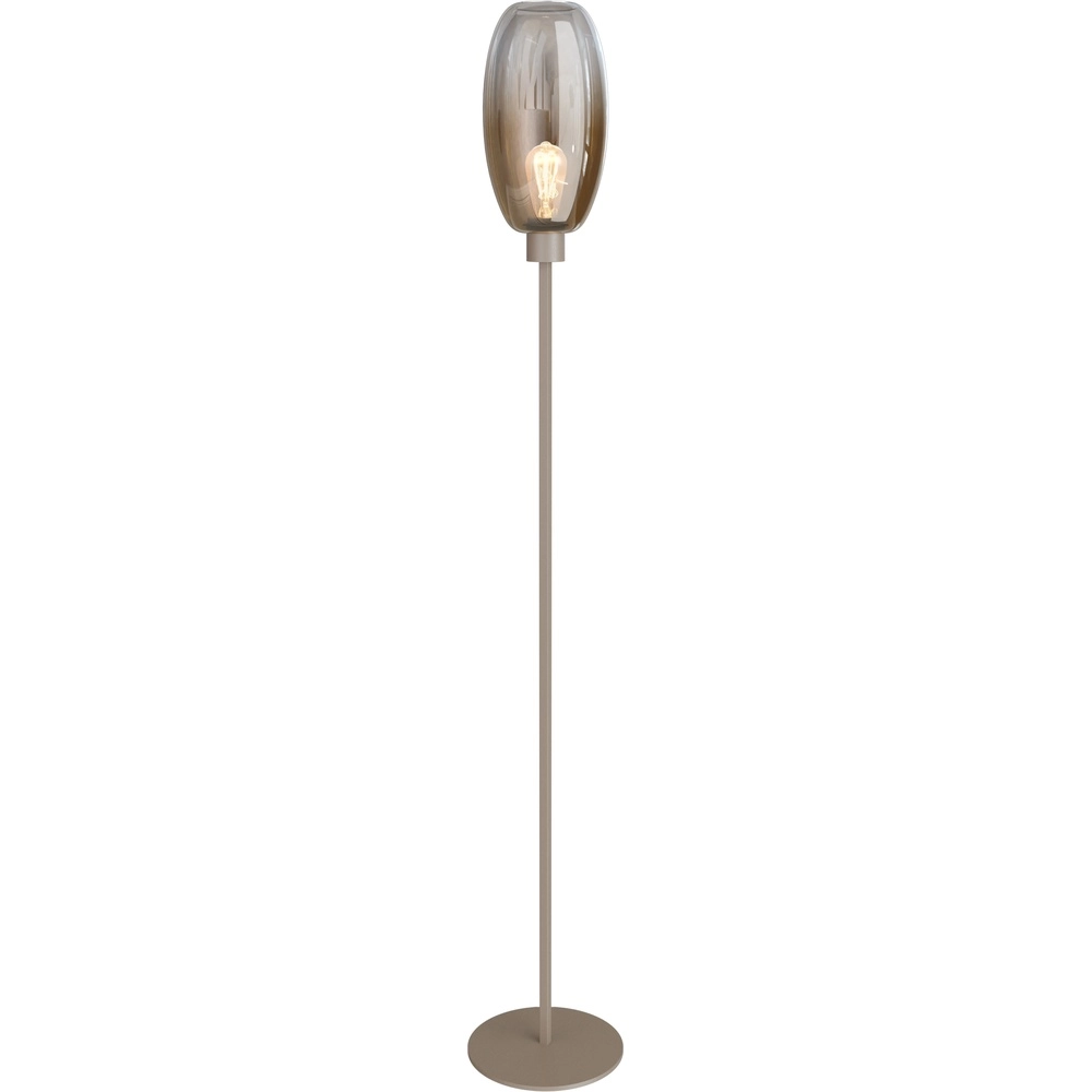 Glazen vloerlamp Olive 1x E27 - zand