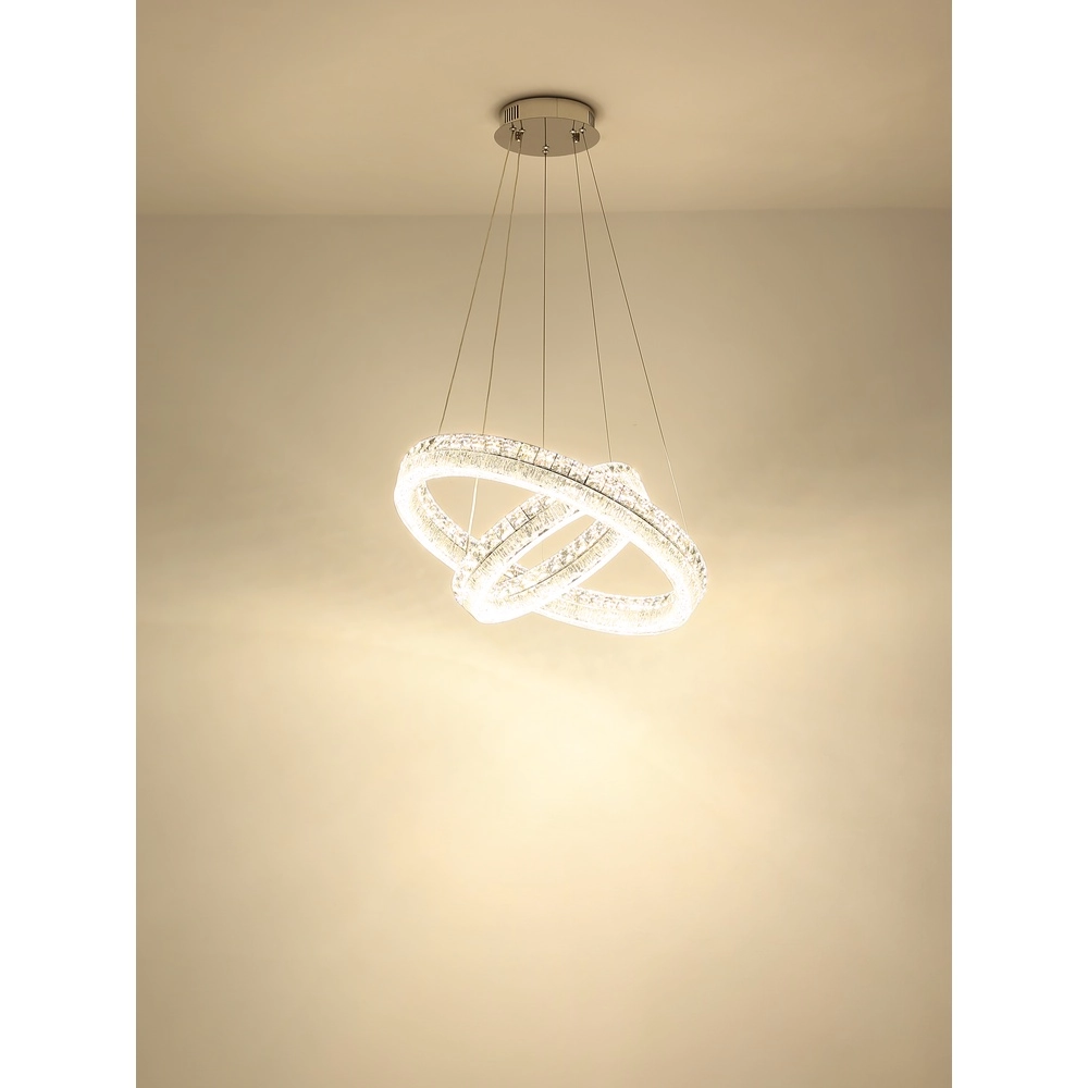 Hanglamp Laurel chroom Ø 60cm Globo 9007371575770