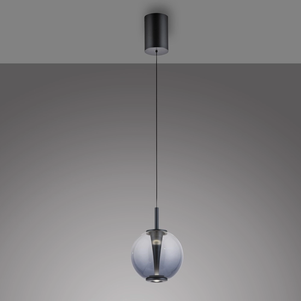 Led hanglamp Pure Infinity met smoke glas - Ø 18cm Paul Neuhaus 4012248399033