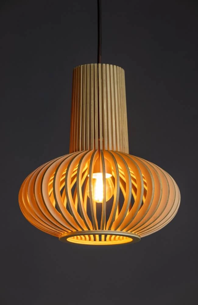 Houten hanglamp Tess Ø 25cm ETH 8720195305347
