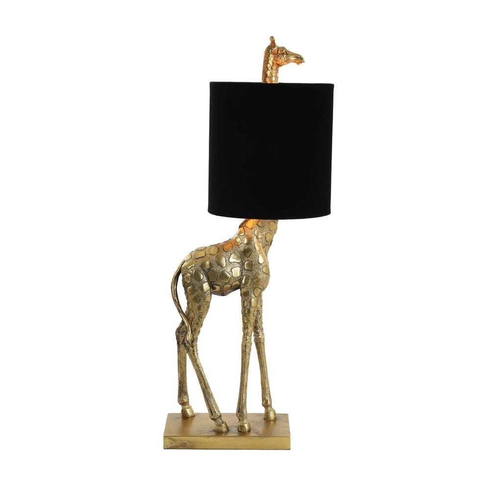 Schemerlamp Giraffe 68cm brons met zwart Light & Living 8717807609429