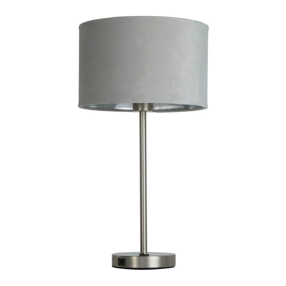 Tafellamp Finn goud met grijs Searchlight 5053423257211