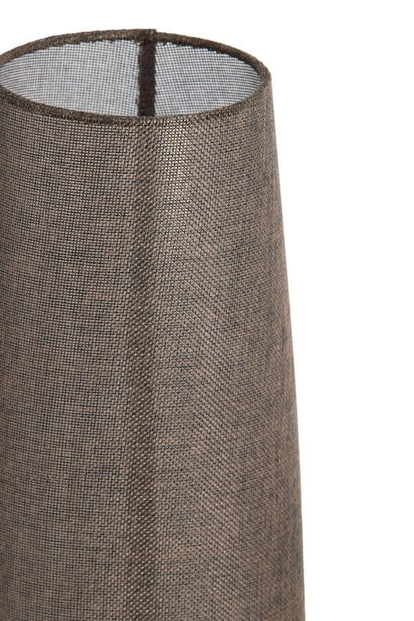 Bruine tafellamp Howie hout Ø 15cm Light & Living 8717807759391