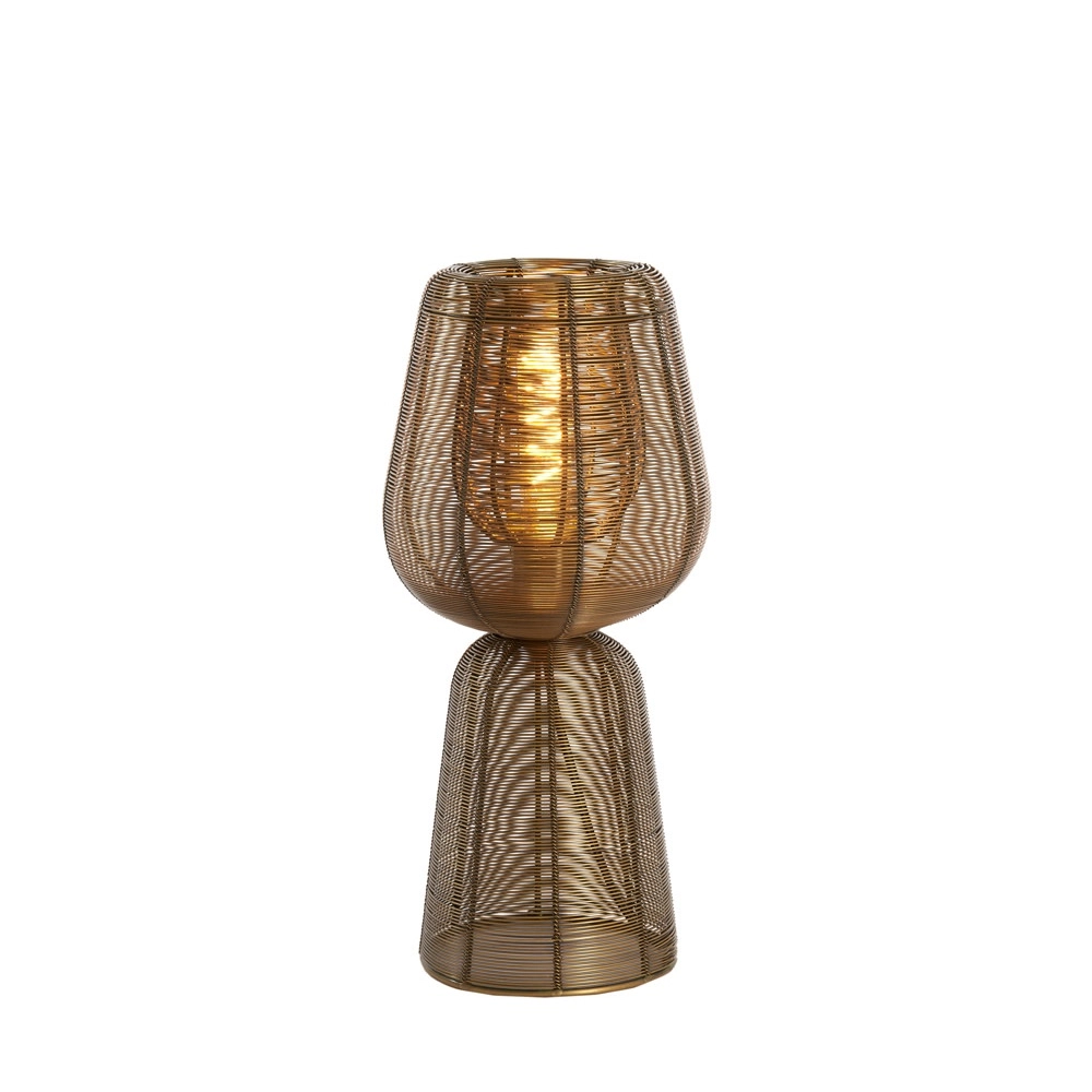 Tafellamp Aboso koper brons Ø 18cm Light & Living 8717807701512