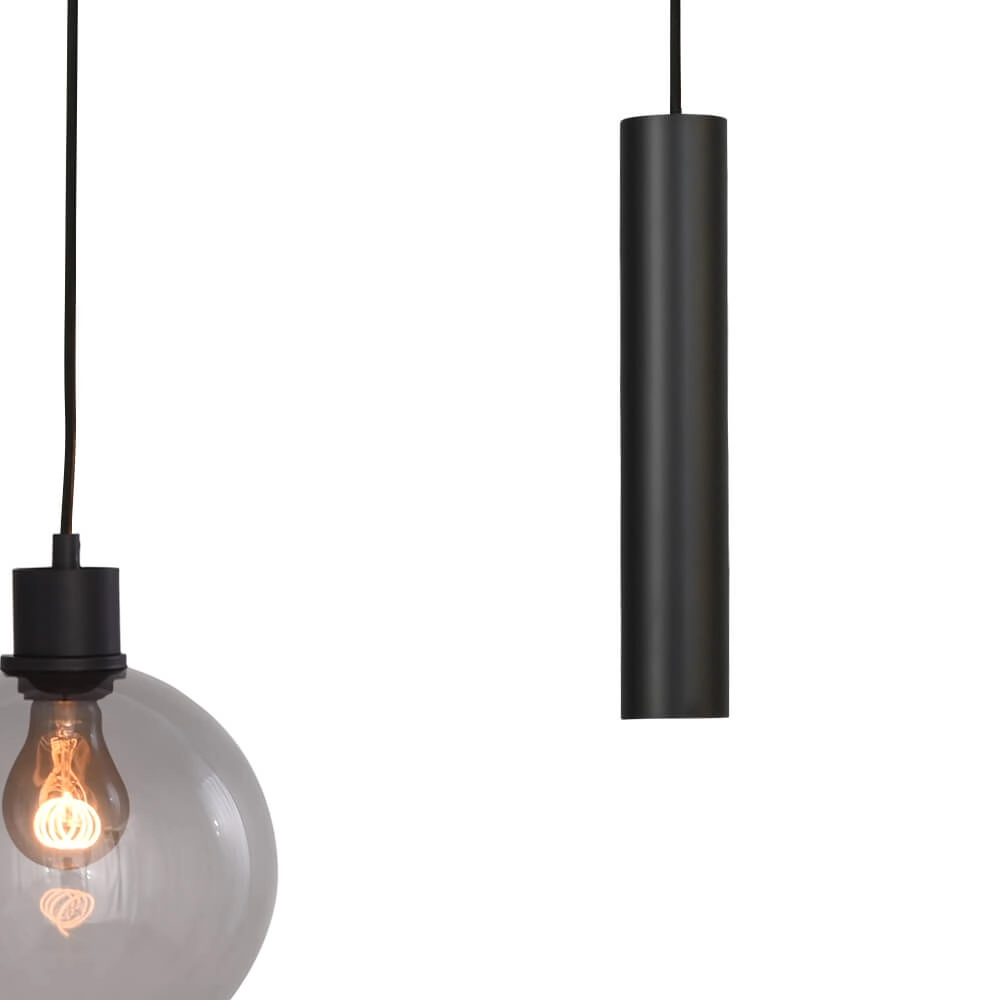 Hanglamp Lazise 3x Ø 20cm en 2x GU10 zwart Masterlight 8718121303512