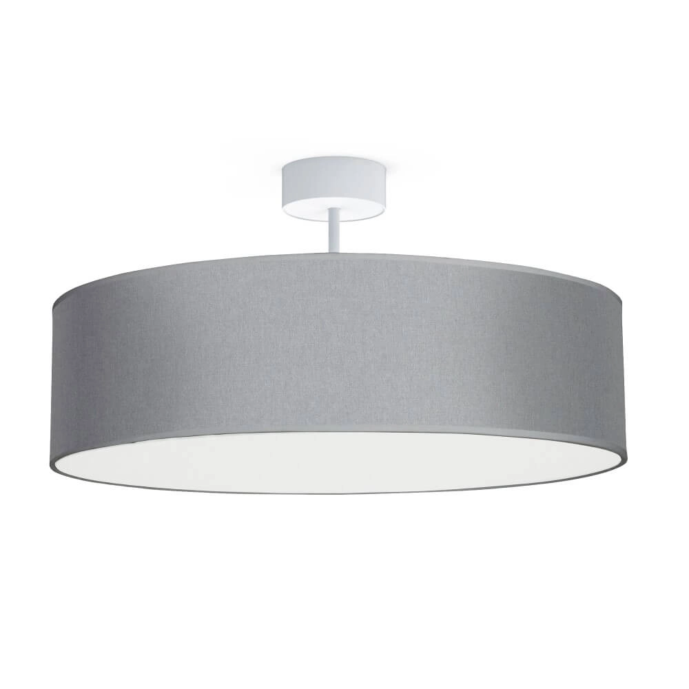 Grijze plafondlamp Violet Ø 50cm