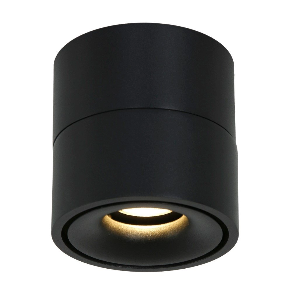 Strakke opbouwspot Fez Black zwart Steinhauer 8712746132496