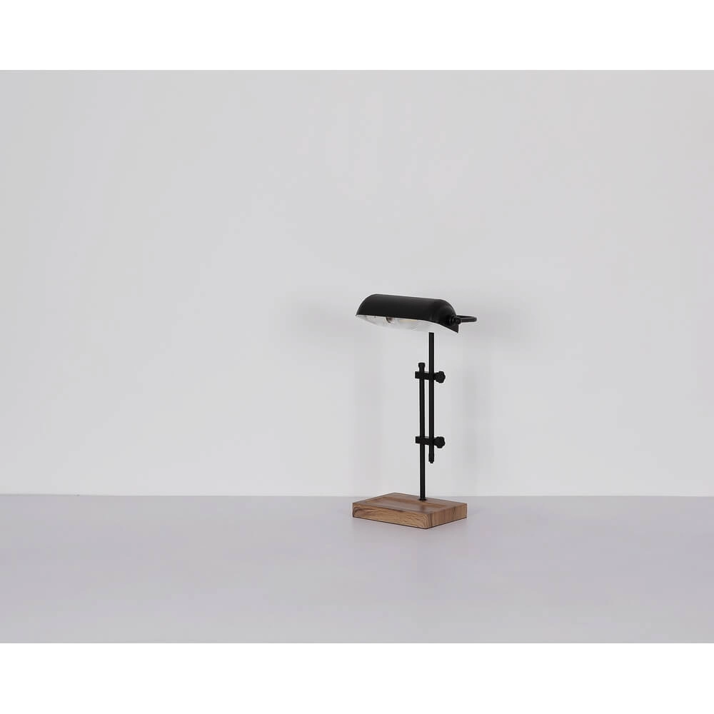 Bureaulamp Marid hout met zwart Globo 9007371474103