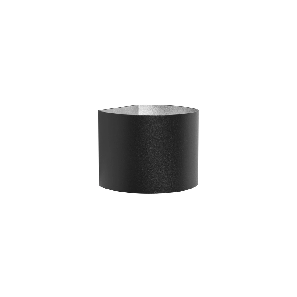 Wandspot Round zwart