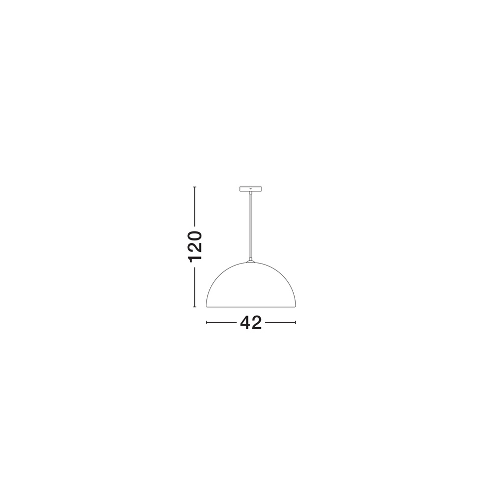Zwarte hanglamp Talcum Ø 42cm Lyora 5212017468277