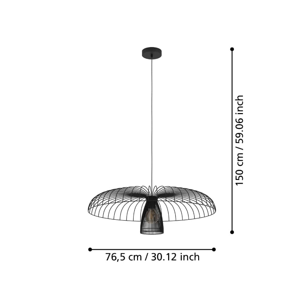 XL draad hanglamp Champerico Ø 77cm Stars of Light 9008606243235