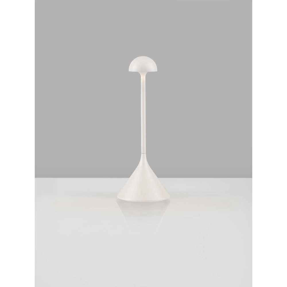 Tafellamp Dalt wit oplaadbaar met USB