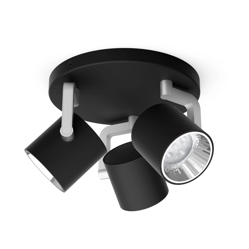 Spot Byrl 3-lichts zwart Philips 8718696170212