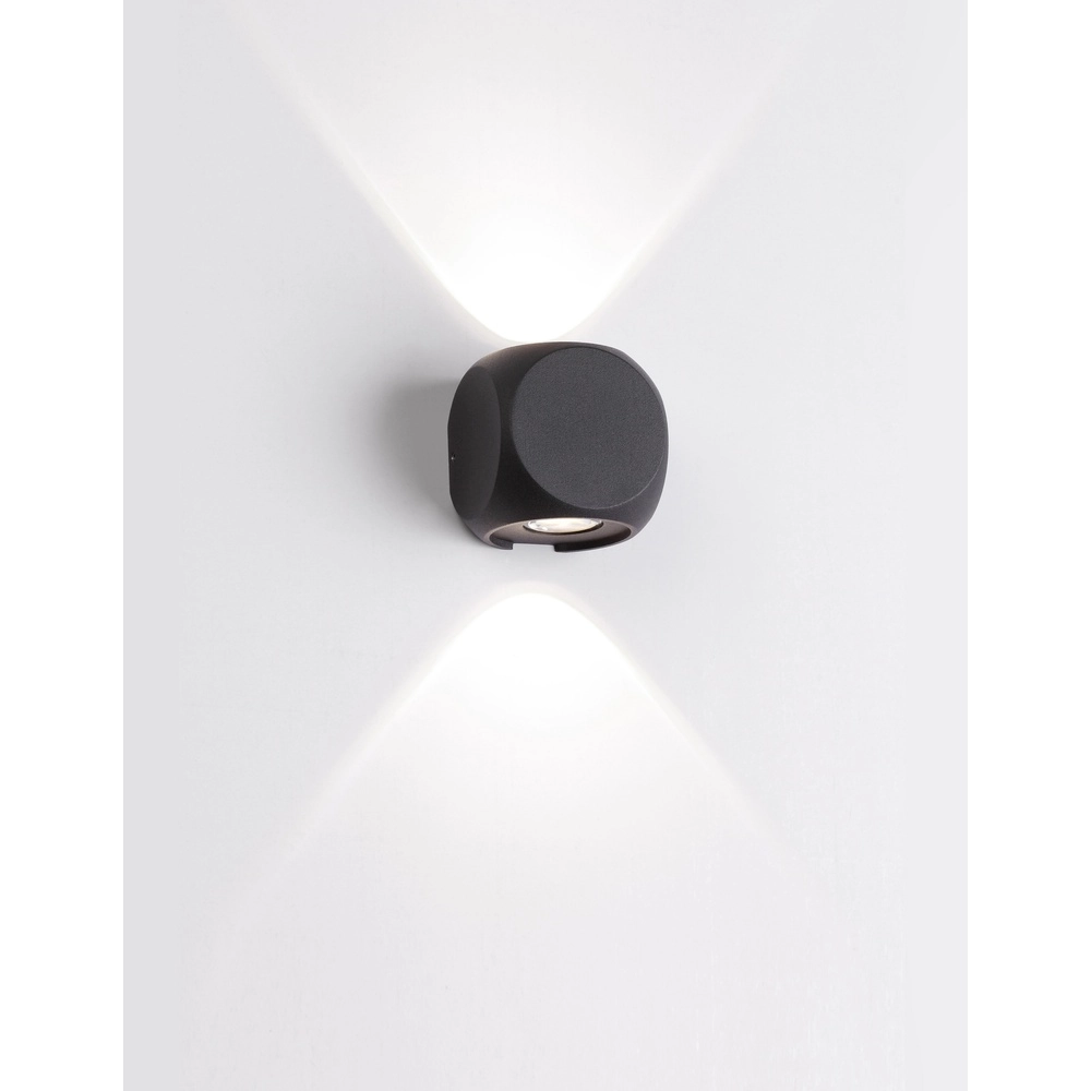 Unieke wandlamp Zari 2-lichts antraciet