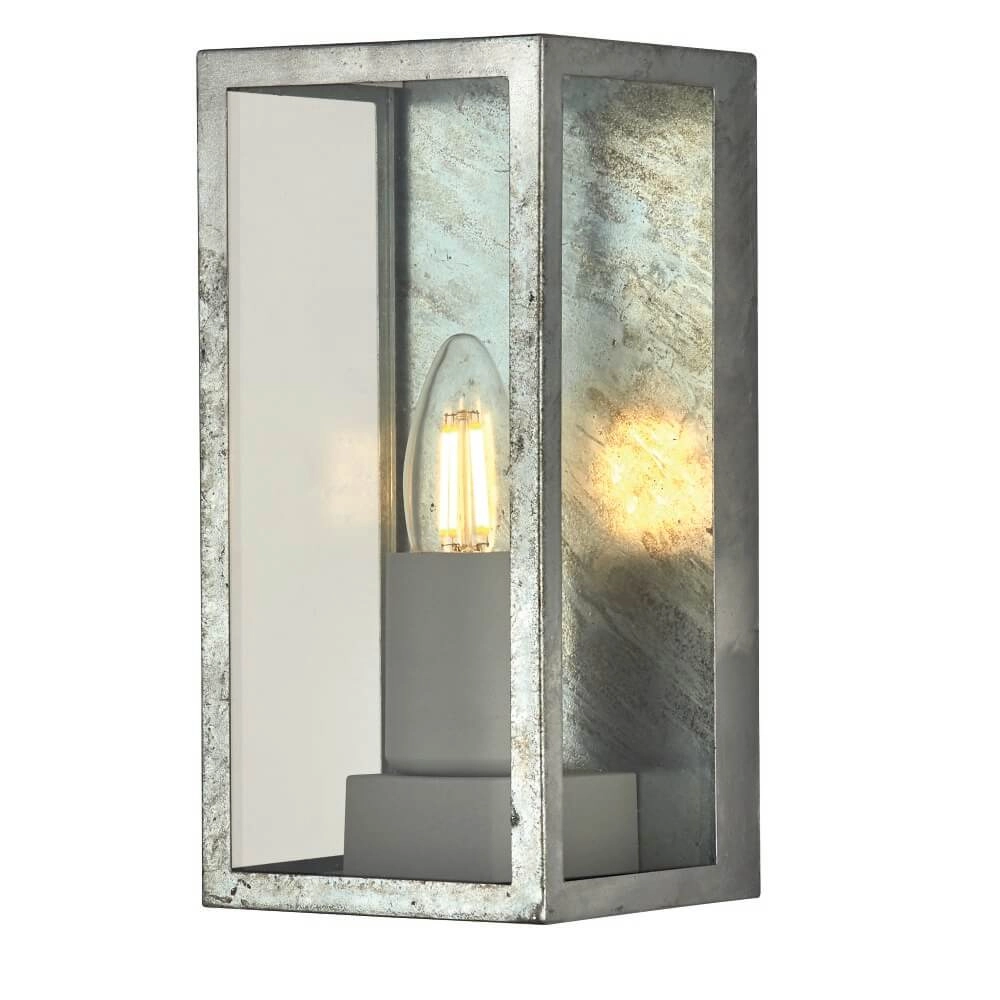 Antiek zilveren buitenlamp Box II