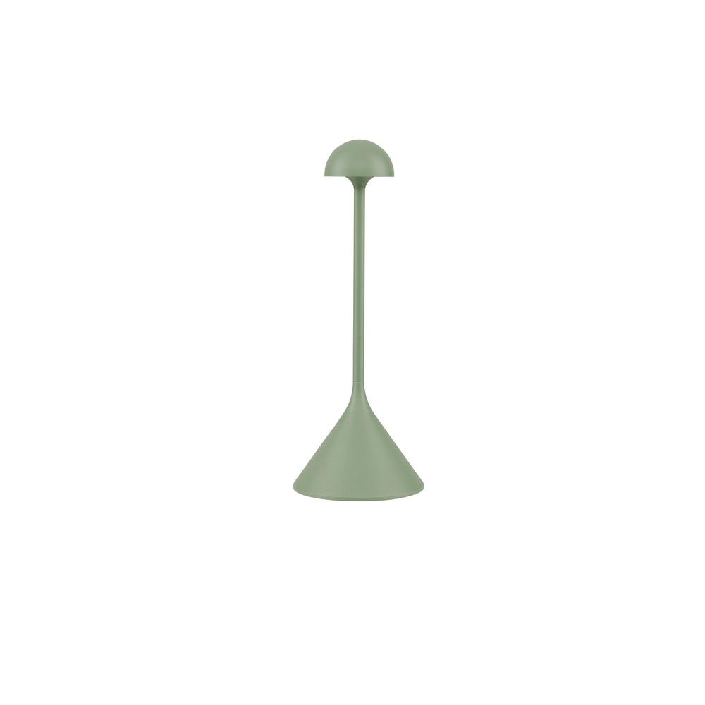Tafellamp Dalt olijfgroen oplaadbaar met USB Lyora 5212017477057