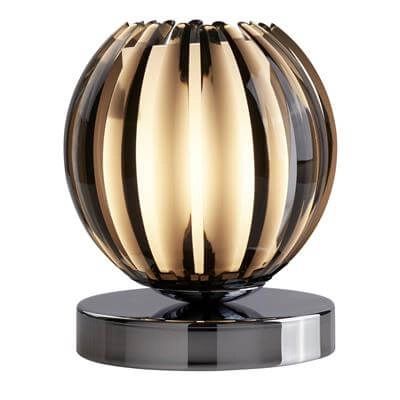 Tafellamp Claw 14cm chroom met smoke glas Searchlight 5053423025278