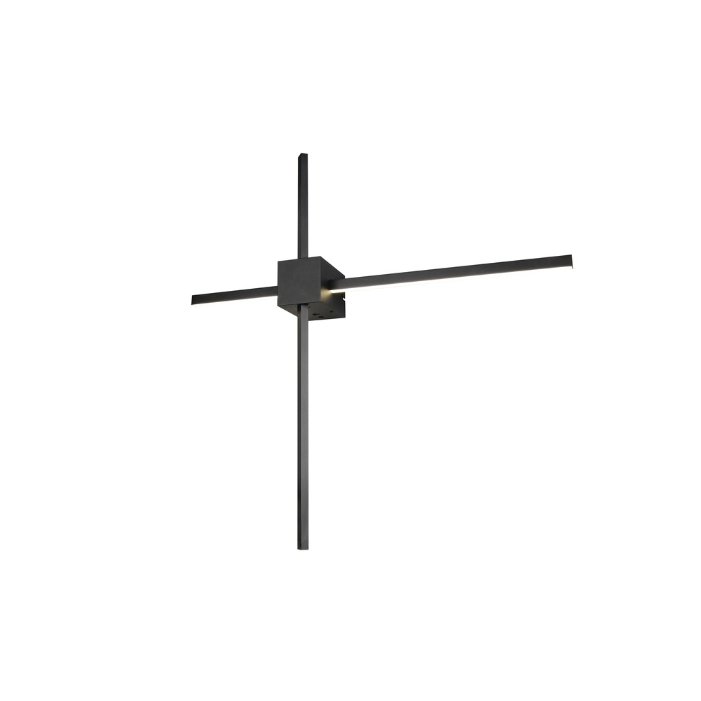 Moderne wandlamp Cassino zwart 67,5cm Trio 4017807683202