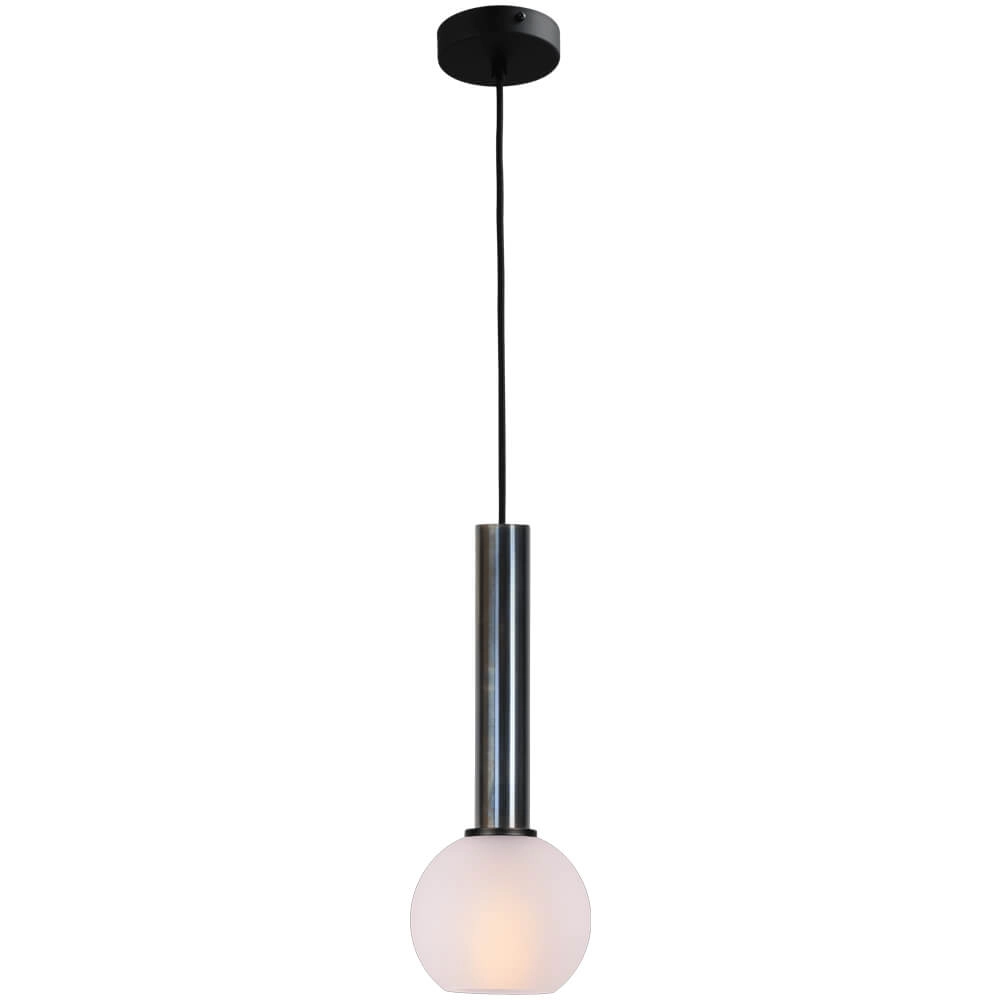 Hanglamp Ø 15cm Bella 2 Dappled oil met mat wit glas
