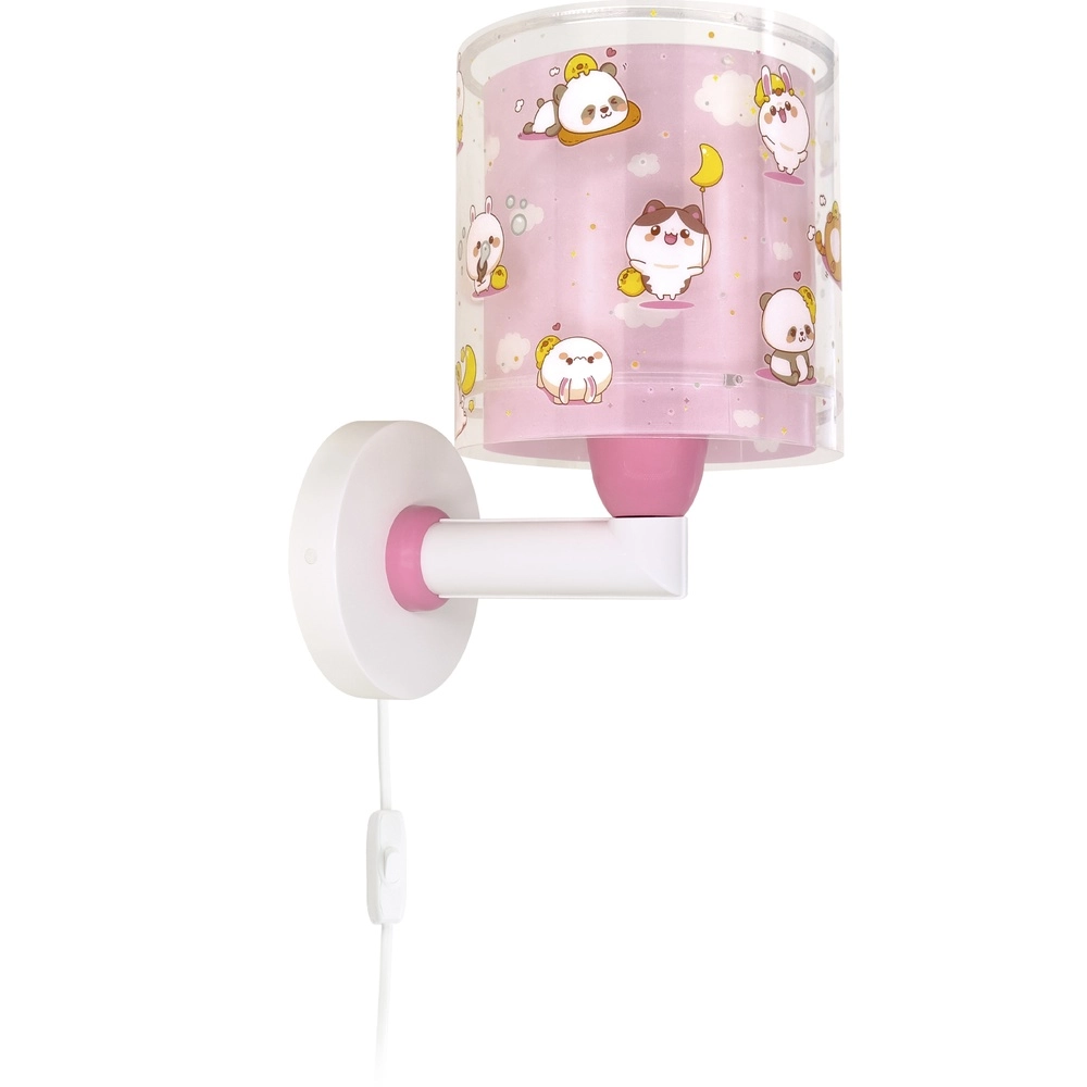 Kinder wandlamp Kawaii Friends roze glow in the dark Dalber 8420406002224