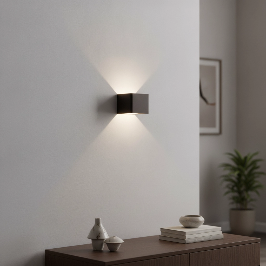 Wandspot Epic vierkant zwart