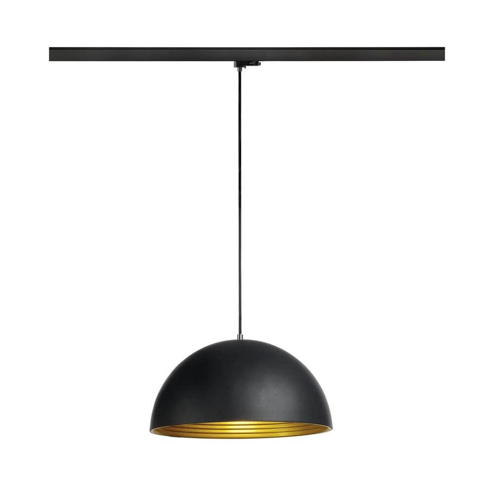 Hanglamp voor rail Forchini M 40 zwart 3-fase Ø 40cm