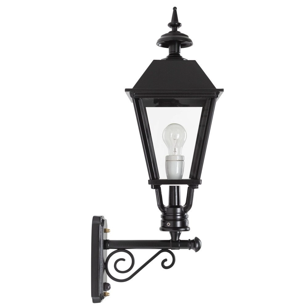 Schriklamp Preston met bewegingsmelder - zwart KS verlichting 8714732118545