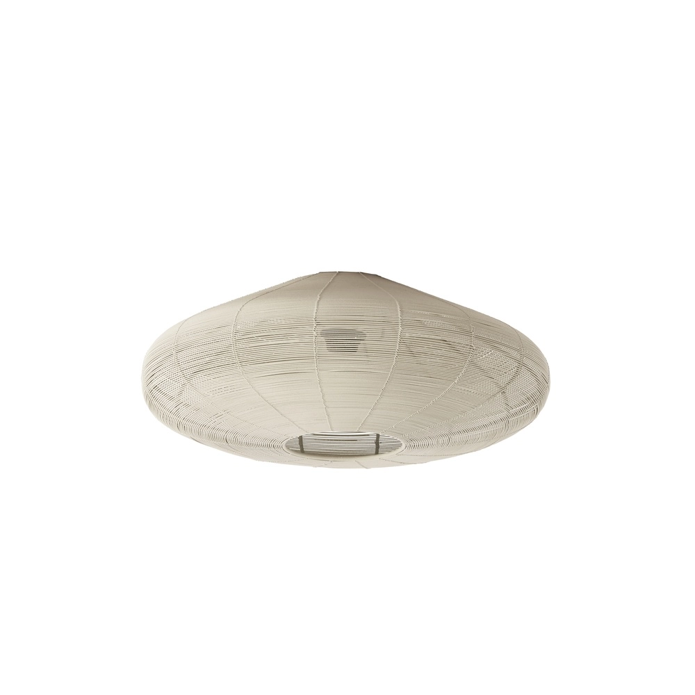 Metalen plafondlamp Bahoto Ø 51cm - mat crème