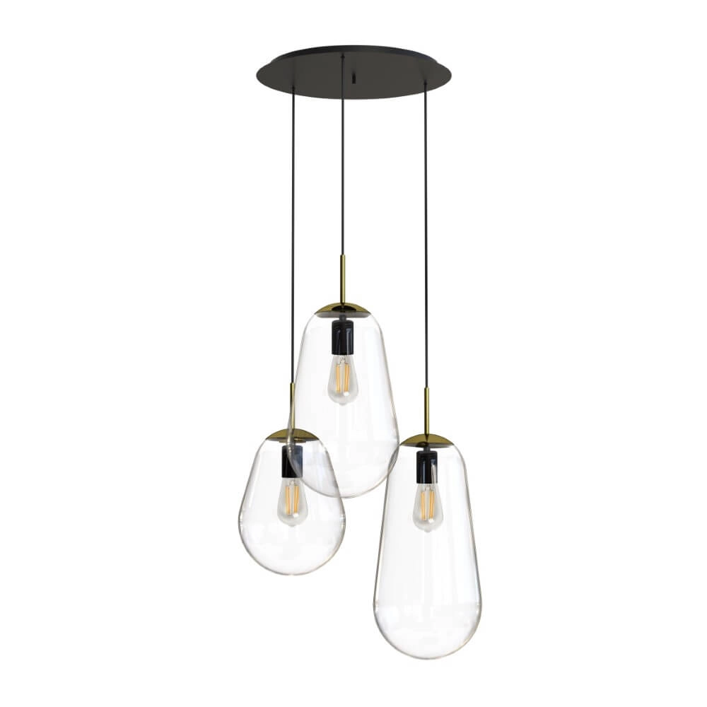Glazen vide hanglamp Pear