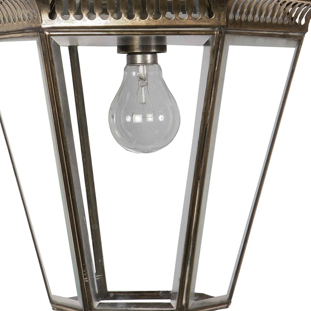 Antieke hanglamp Bevelled antiek koper (ANT) Limehouse