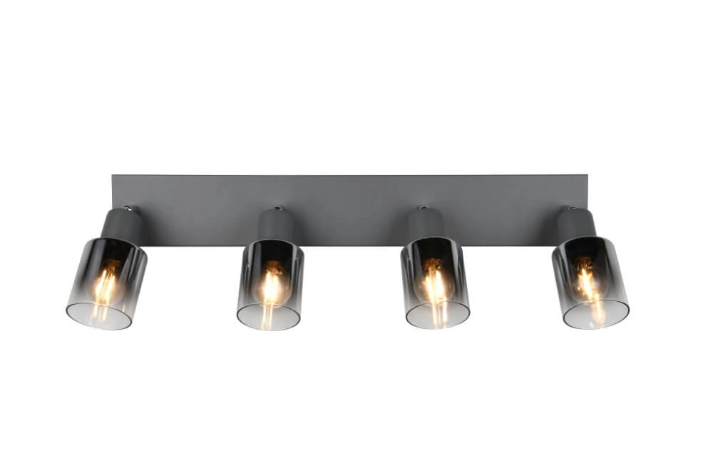 4-lichts plafondlamp Cadiz zwart Trio 4017807615784