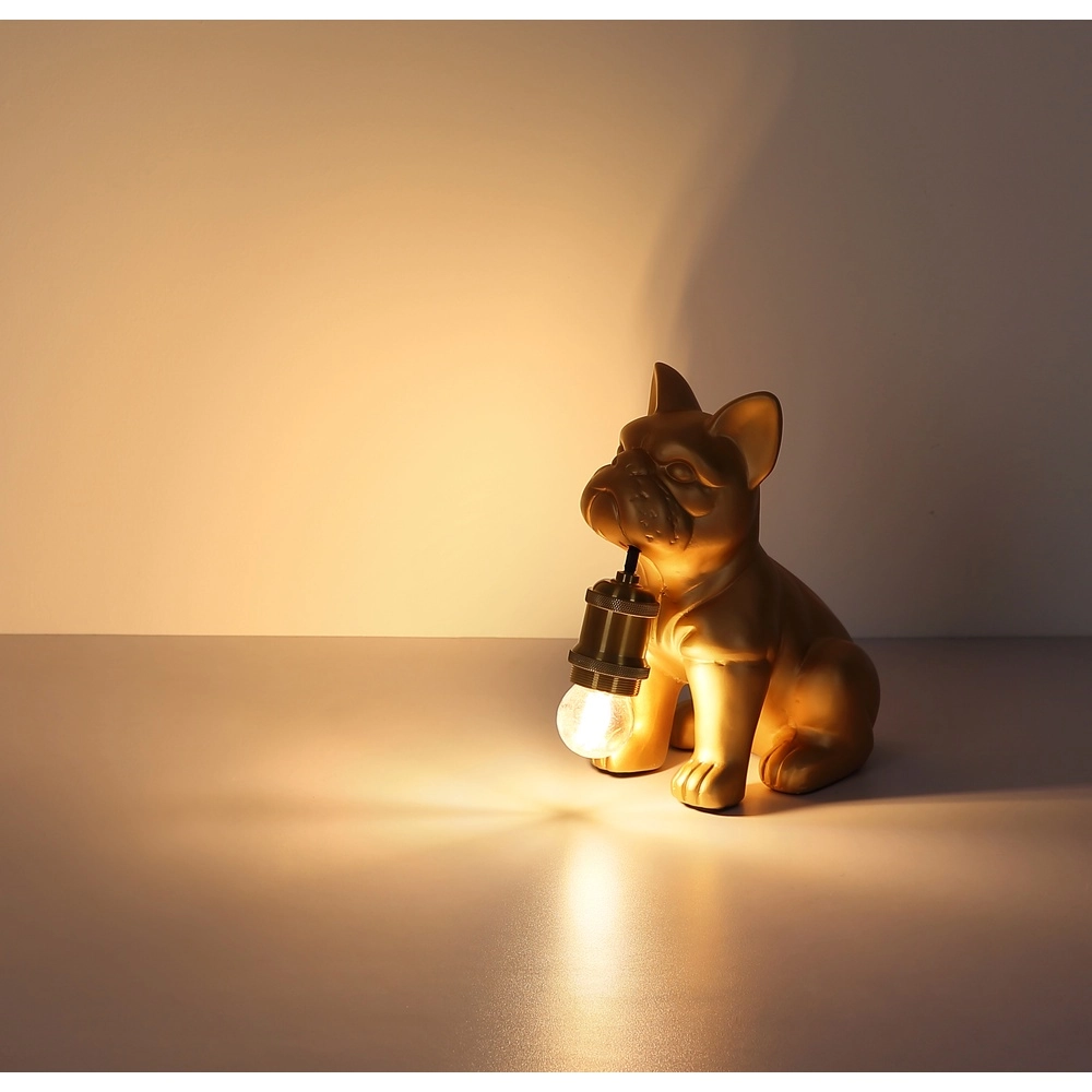 Tafellampje Dogo hond goud Globo 9007371566327