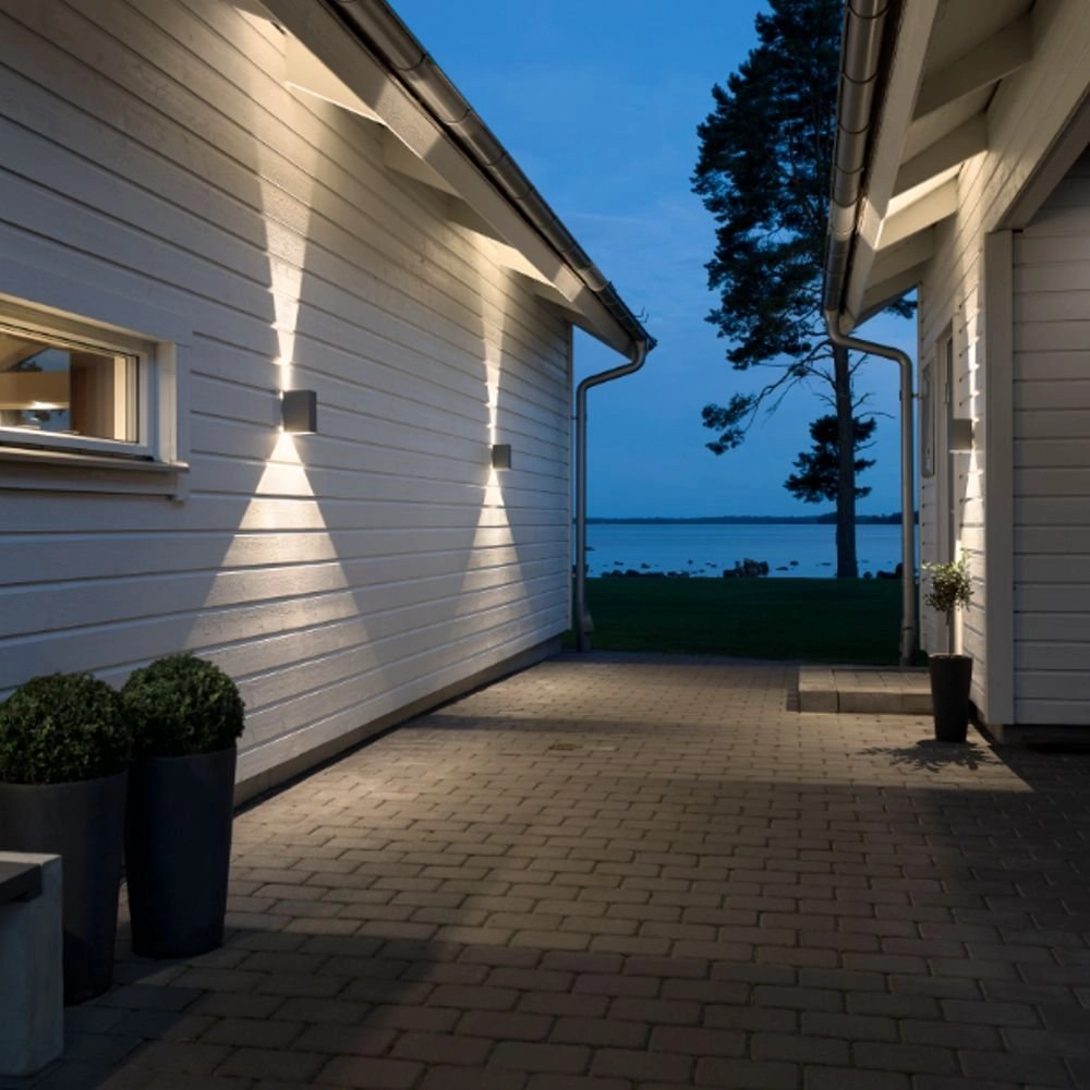 Led buitenlamp Cremona Up - Down 2x3w - 3000K 17cm antraciet KonstSmide 7318307940374