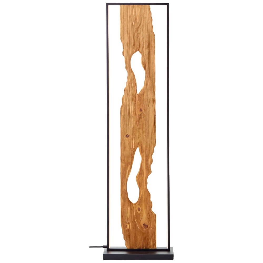 Led staande lamp Chaumont met hout