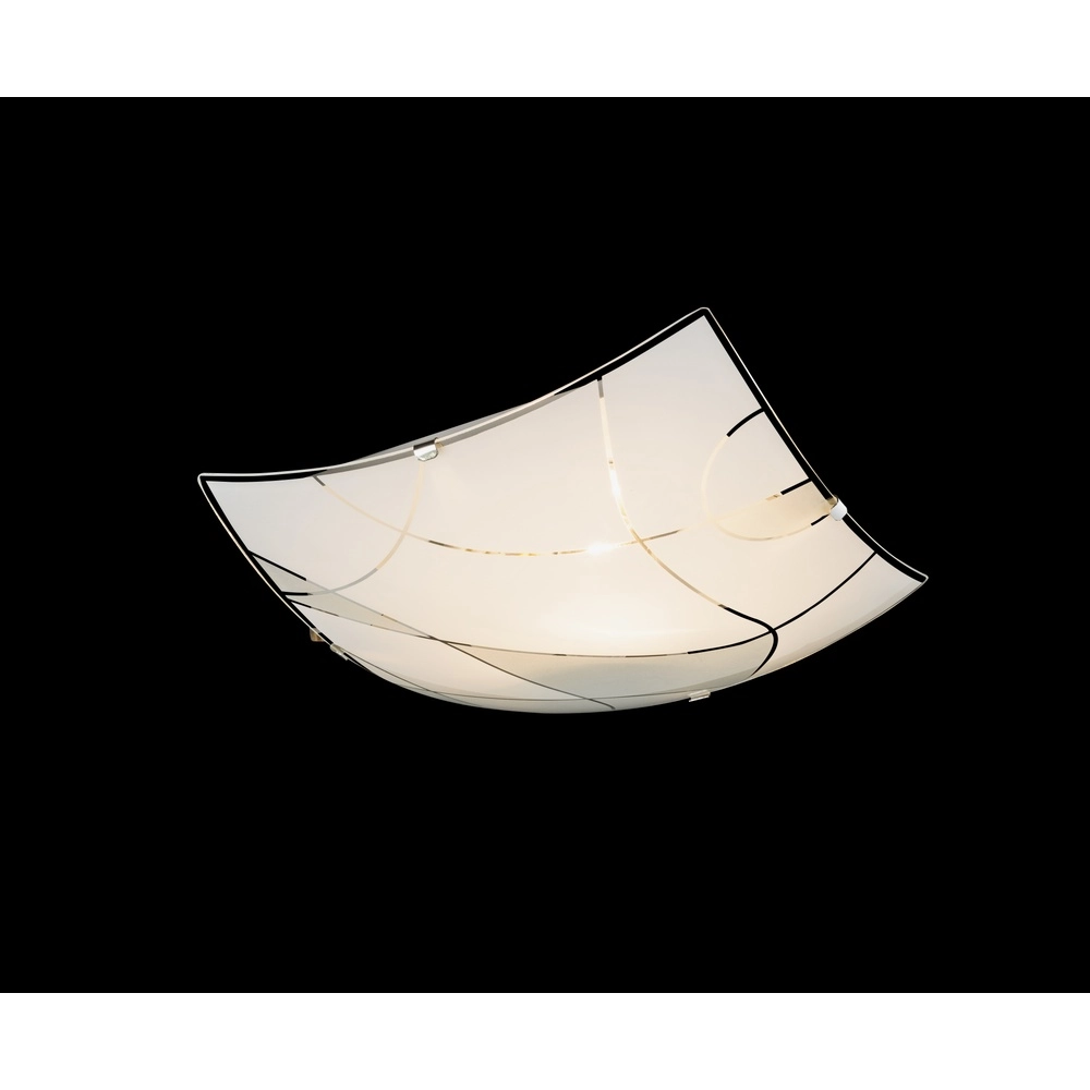 Plafonniere Paranja wit 25x25cm