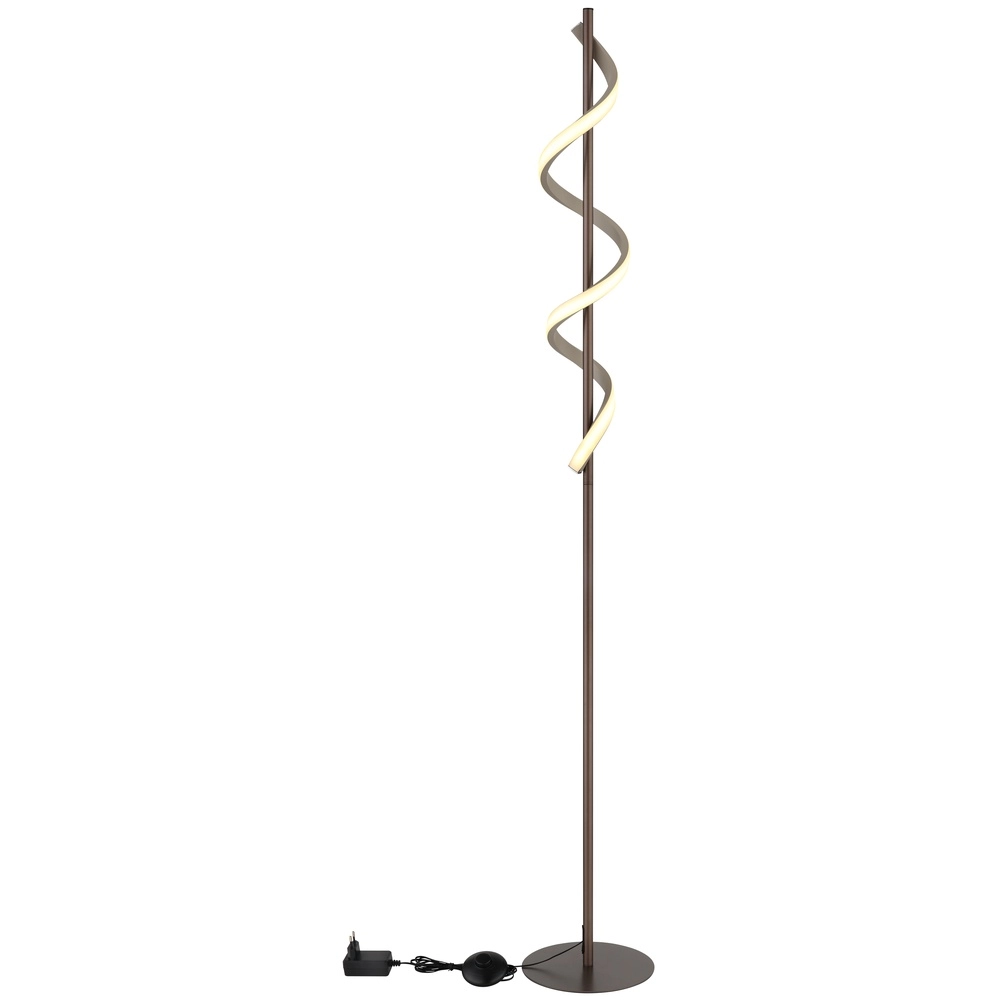 Vloerlamp Spiro brons met zand bruin Globo 9007371590315