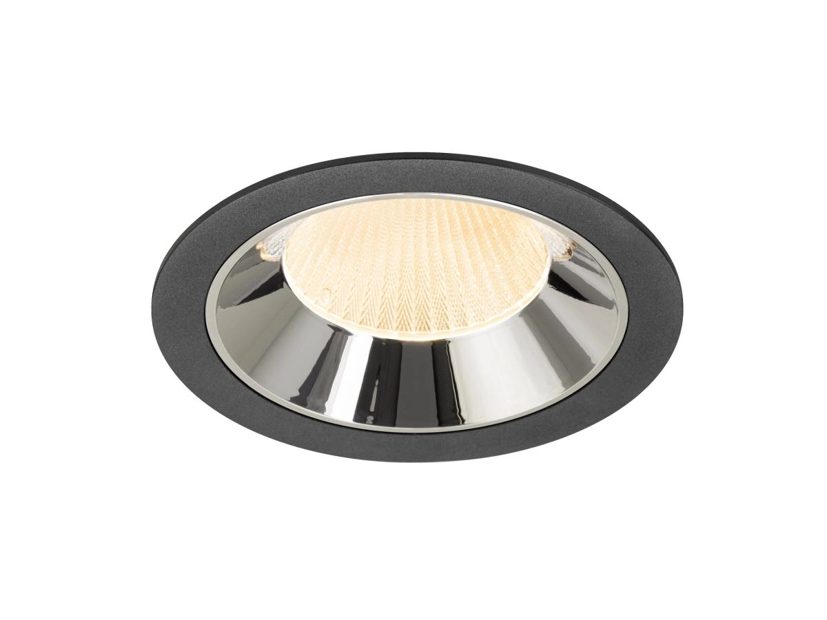 Inbouwspot Numinos XL zwart/chroom 2700K - 20gr