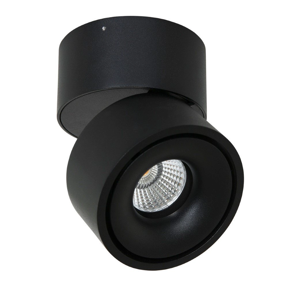Strakke opbouwspot Fez Black zwart Steinhauer 8712746132496